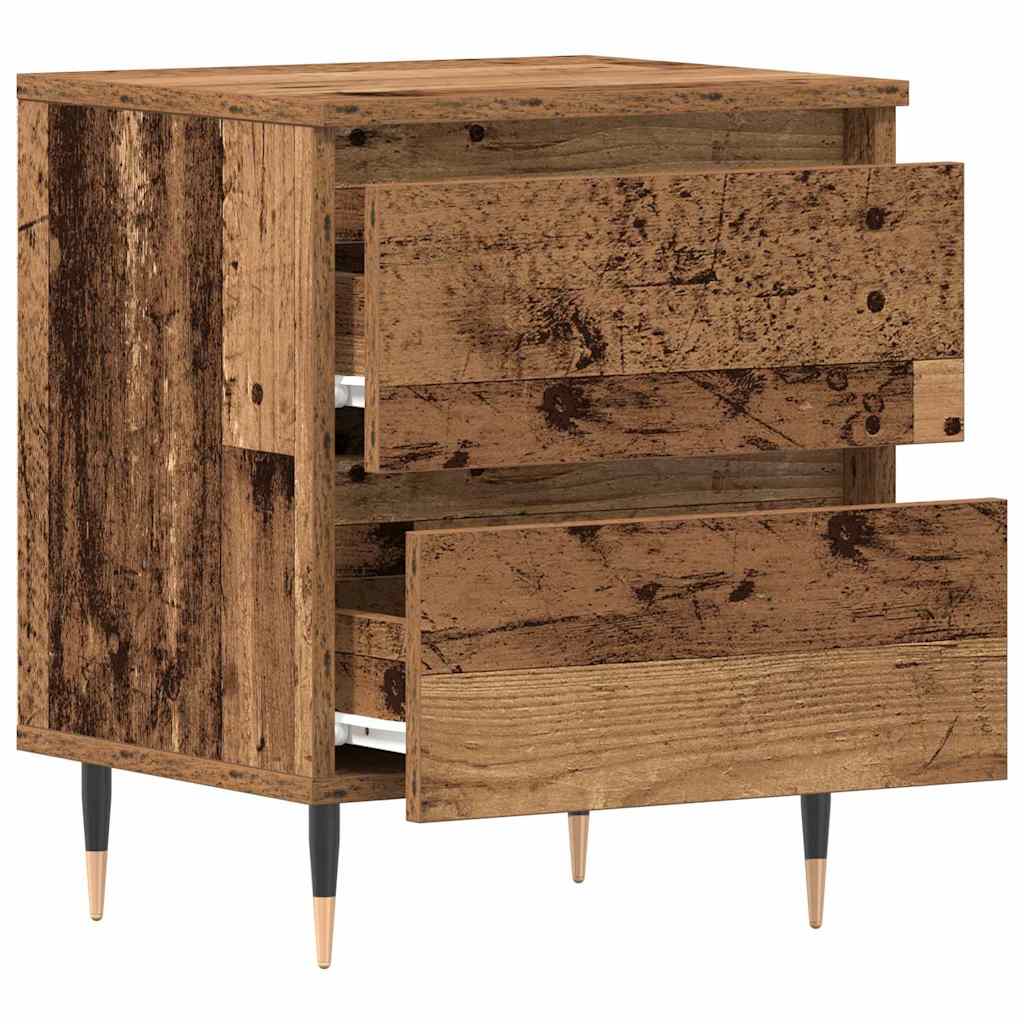 Noćni ormar 2 pcs Staro drvo 40 x 35 x 50 cm Konstruirano drvo