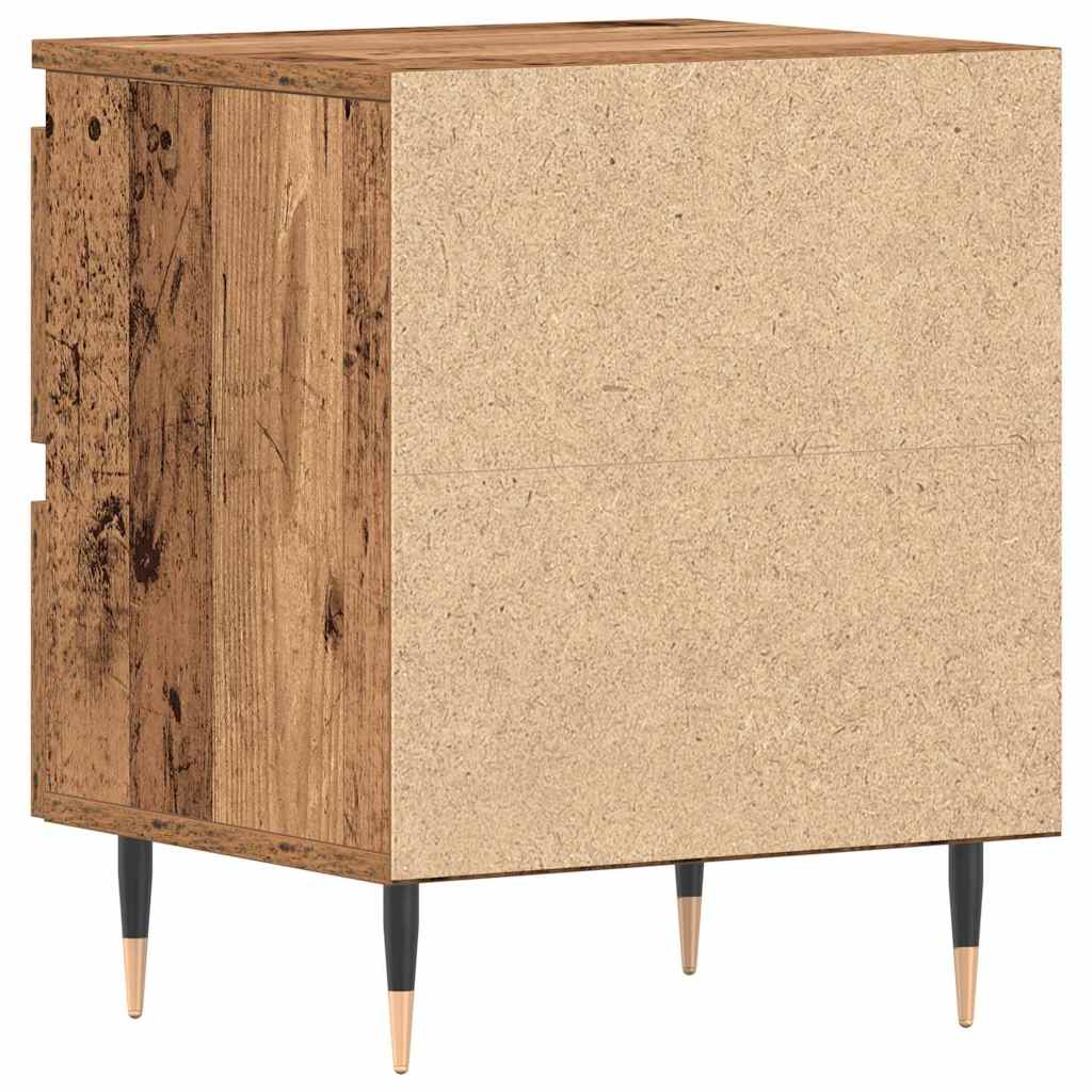 Noćni ormar 2 pcs Staro drvo 40 x 35 x 50 cm Konstruirano drvo