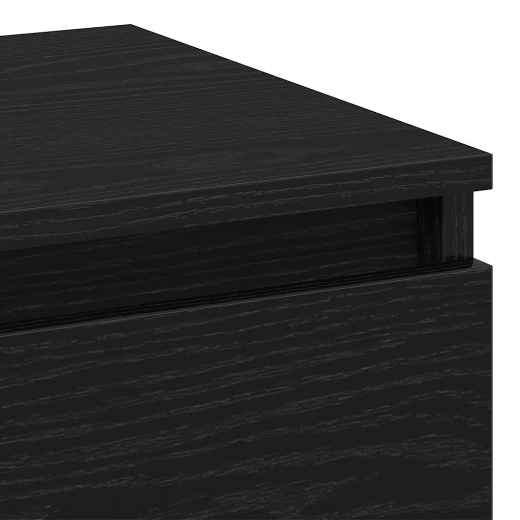 Noćni ormar 2 pcs Crni hrast 40 x 35 x 50 cm Konstruirano drvo