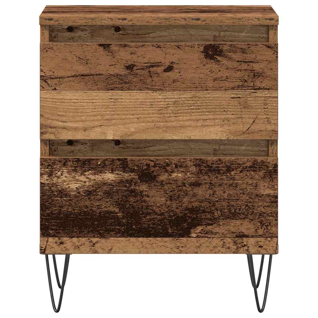 Noćni ormar 2 pcs Staro drvo 40 x 35 x 50 cm Konstruirano drvo