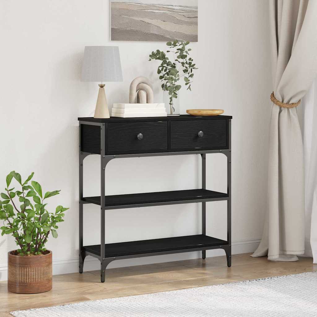 Konzolna stolica Crni hrast 72,5 x 25 x 75 cm Konstruirano drvo