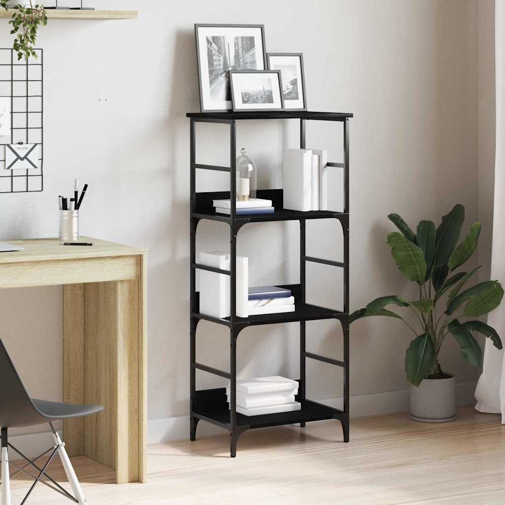 Polica Crni hrast 50 x 33 x 117,5 cm Konstruirano drvo