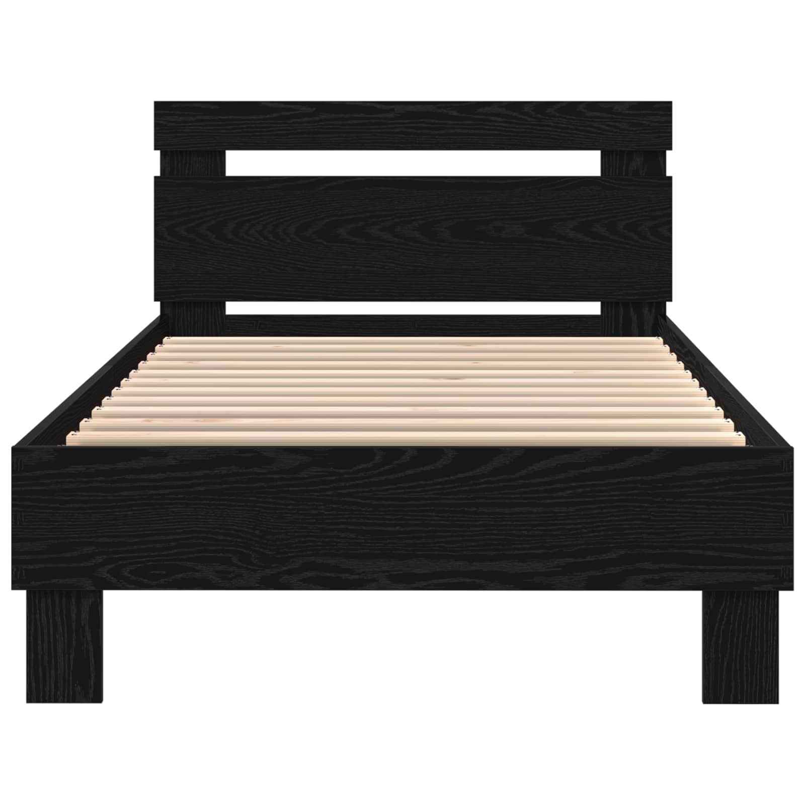 Krevetna konstrukcija Crni hrast 100 x 200 cm Konstruirano drvo