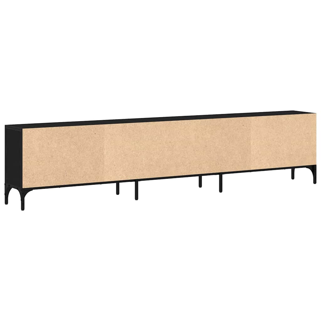 TV ormar Crni hrast 200 x 25 x 44 cm Konstruirano drvo