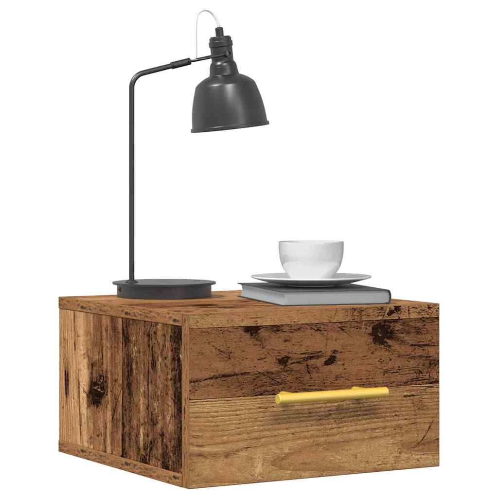 Noćni ormar Zidne Staro drvo 35 x 35 x 20 cm Konstruirano drvo