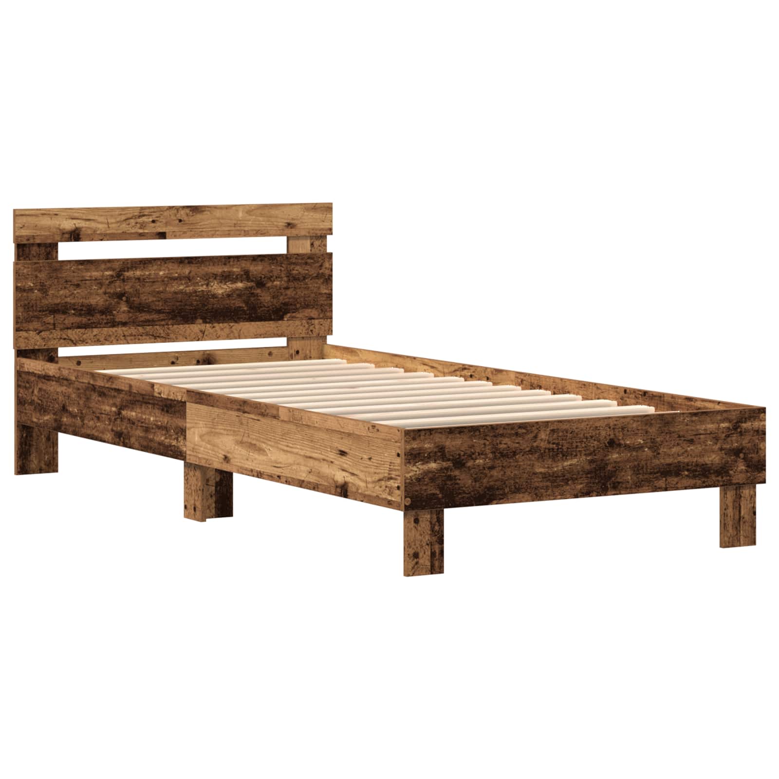 Krevetna konstrukcija Staro drvo 75 x 190 cm Konstruirano drvo