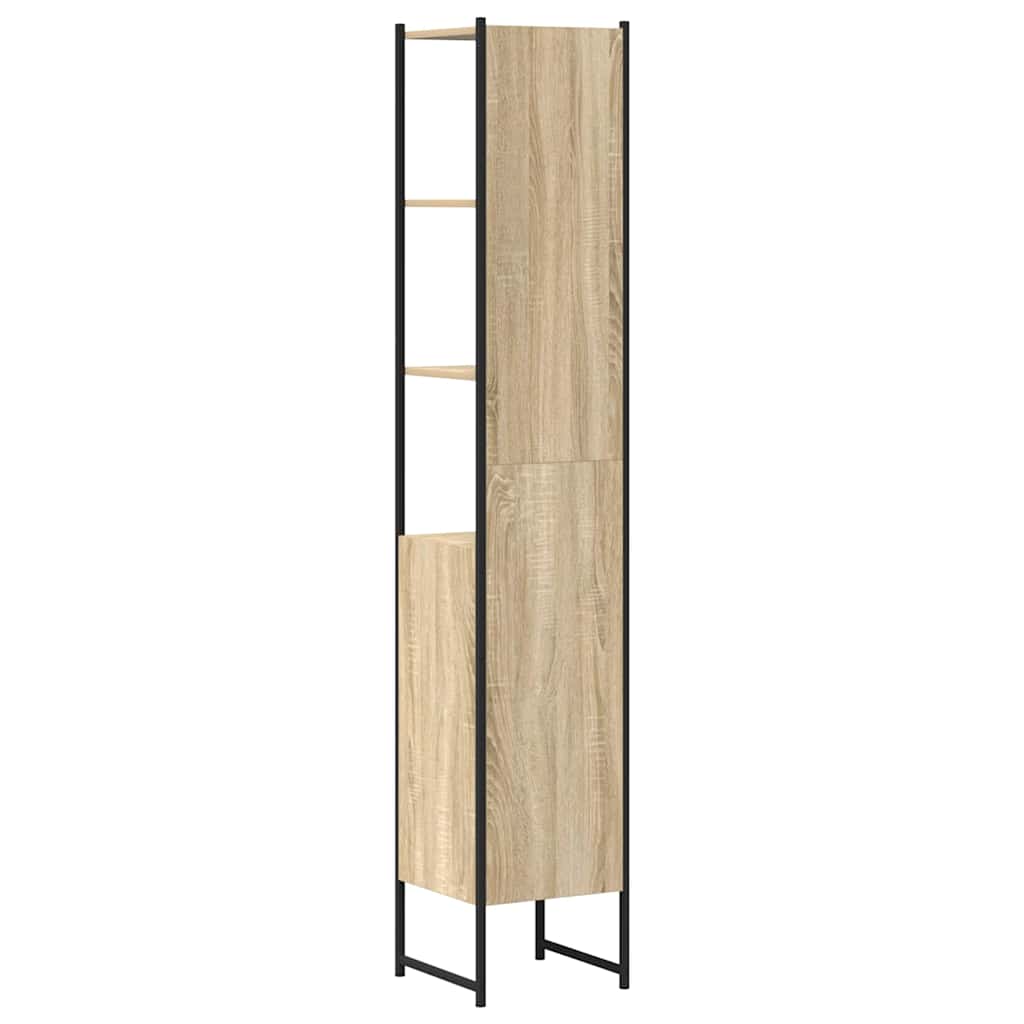 Kupaonski ormar Sonoma 33 x 33 x 185,5 cm Konstruirano drvo