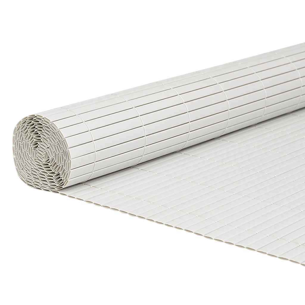 Vrtna ograda dvostrana bijela 1,8x3 m PVC