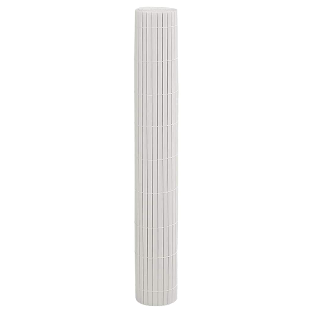 Vrtna ograda dvostrana bijela 1,8x3 m PVC