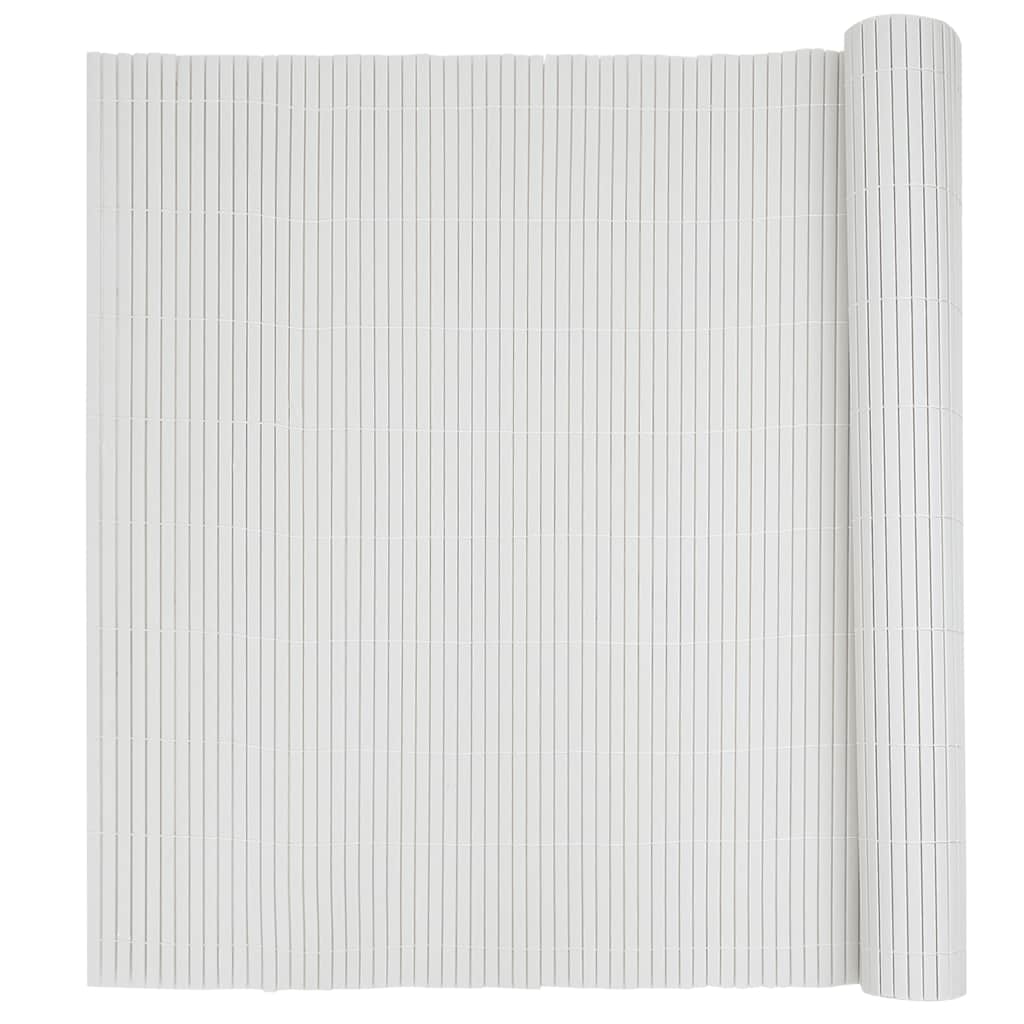 Vrtna ograda dvostrana bijela 1,8x3 m PVC
