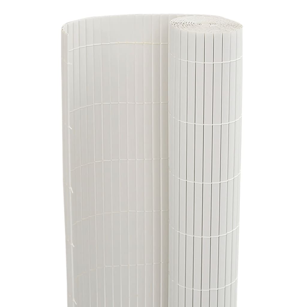 Vrtna ograda dvostrana bijela 1,8x3 m PVC