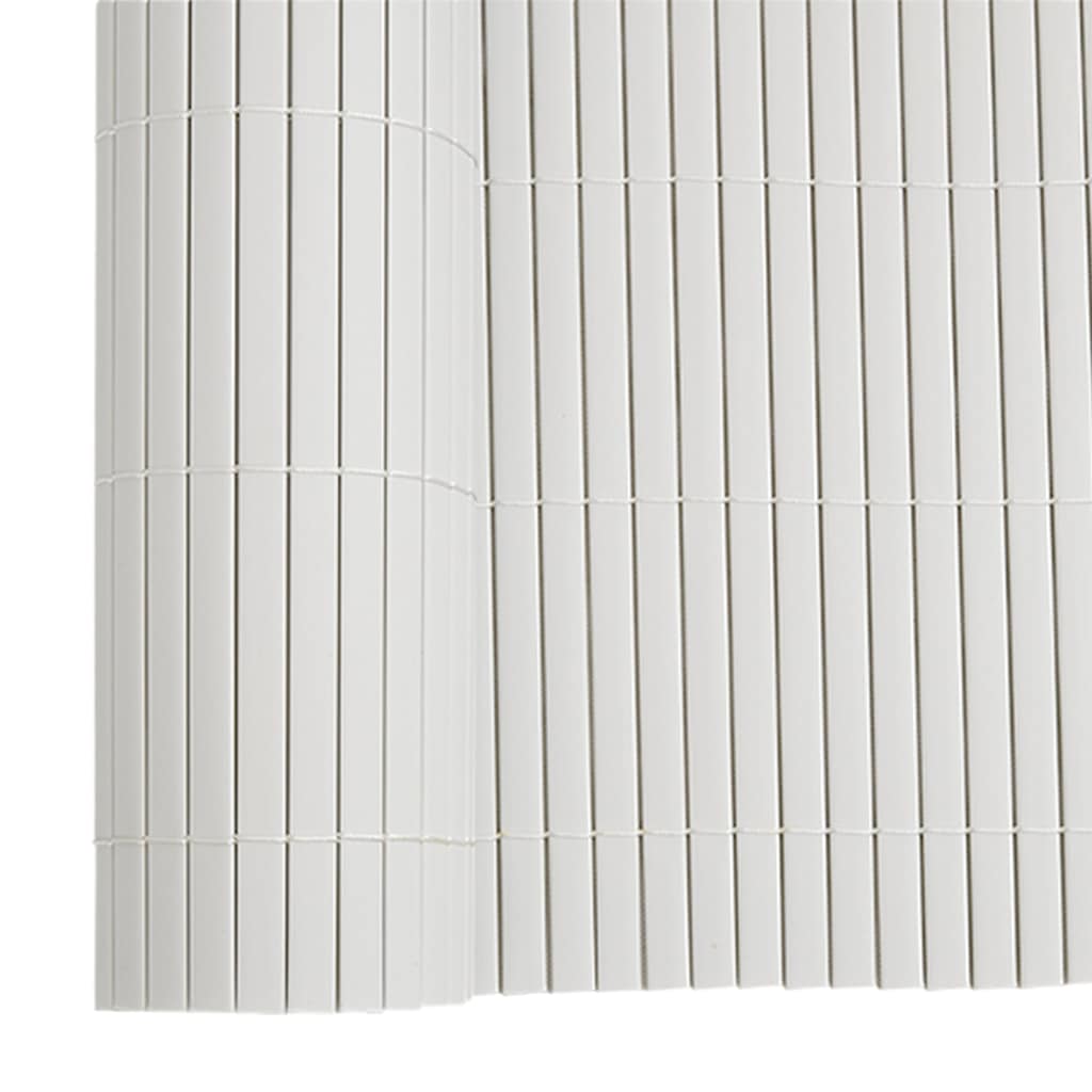 Vrtna ograda dvostrana bijela 1,8x3 m PVC