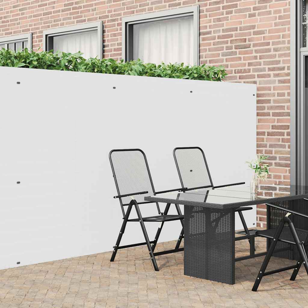 Vrtna ograda dvostrana bijela 1,8x3 m PVC
