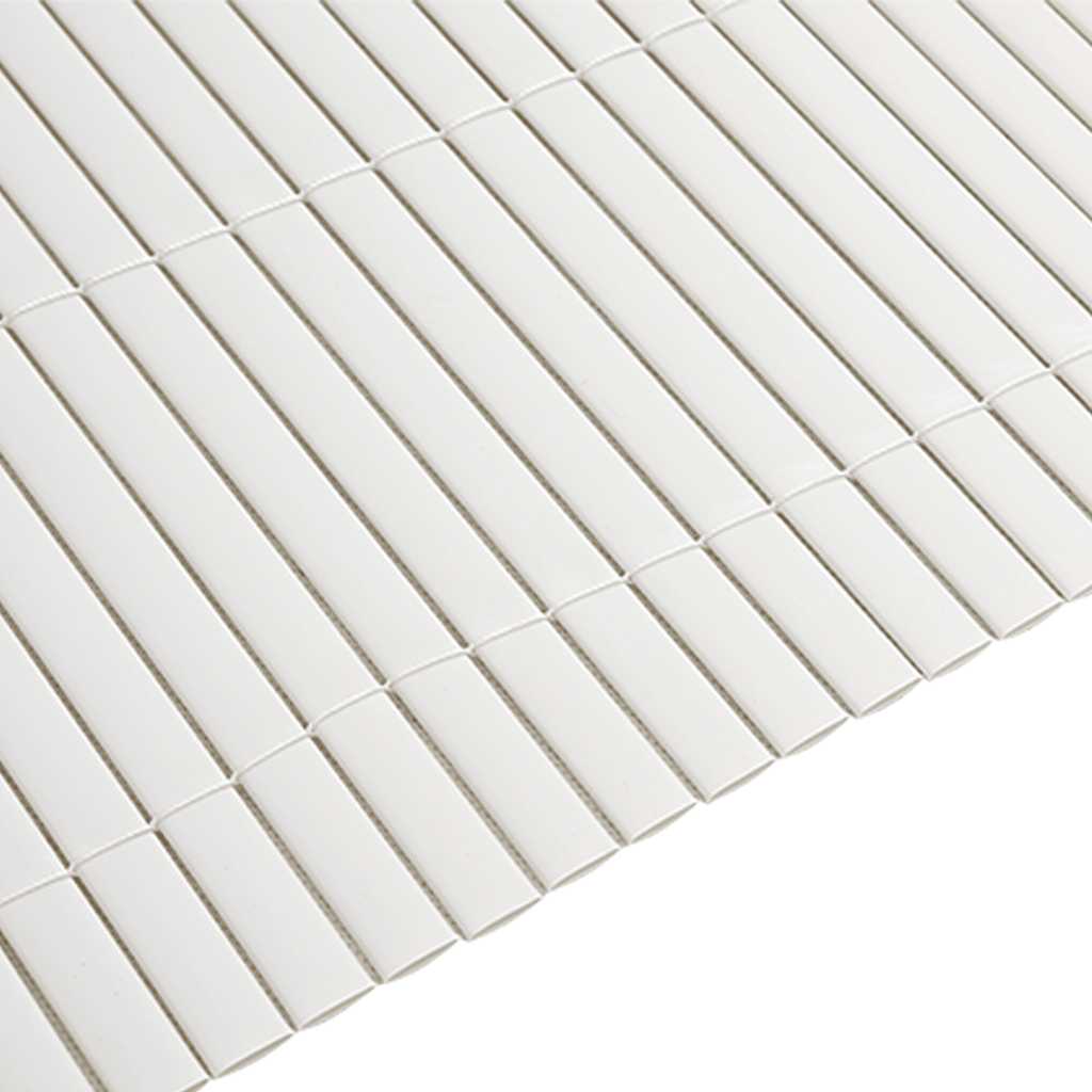 Vrtna ograda dvostrana bijela 1,8x5 m PVC