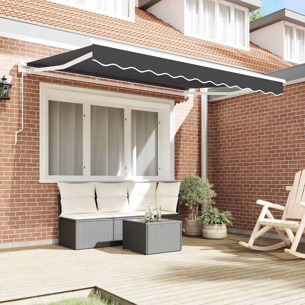 Okvir tende Antracit 250 x 200 cm Poliester s PU premazom