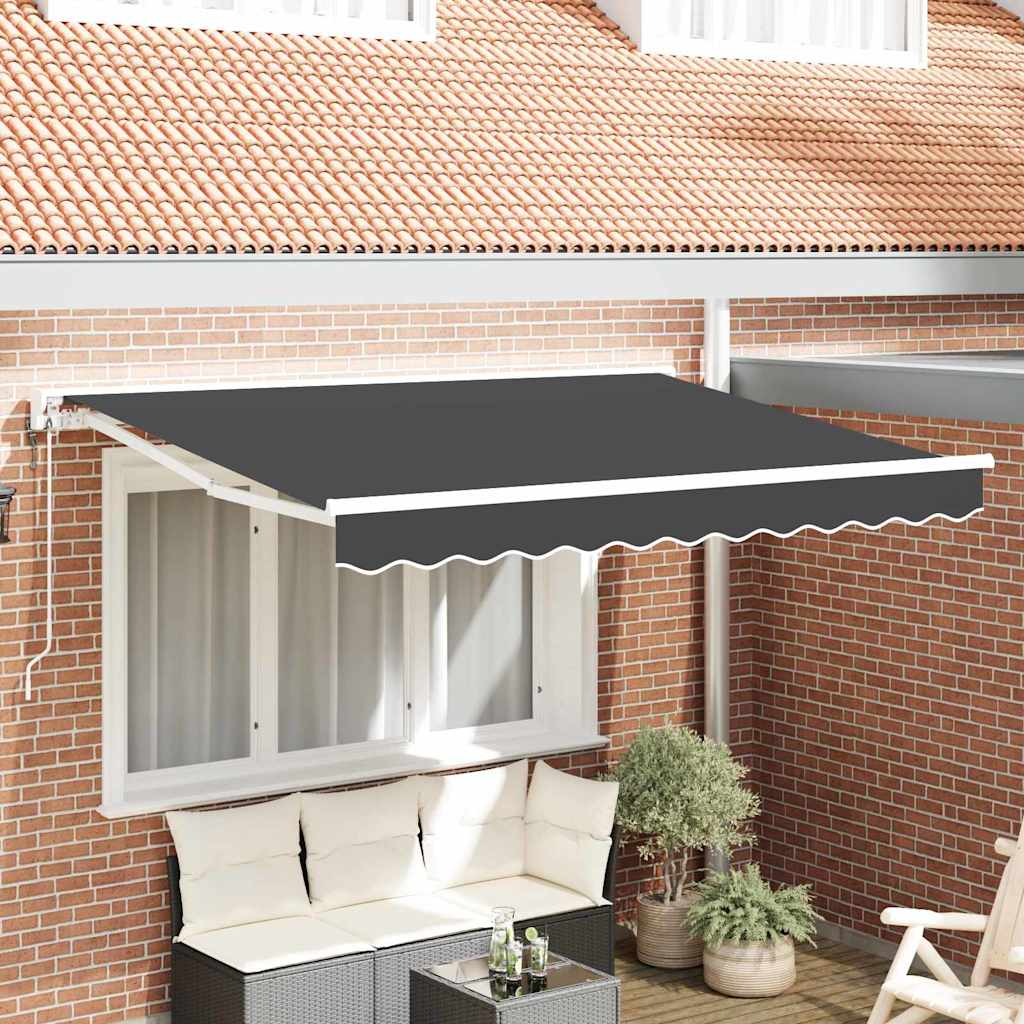 Okvir tende Antracit 250 x 200 cm Poliester s PU premazom