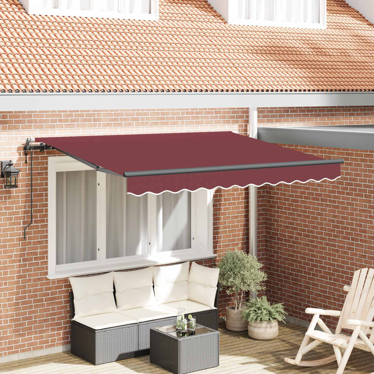 Električna retraktabilna tenda narančasta 300 x 250 cm