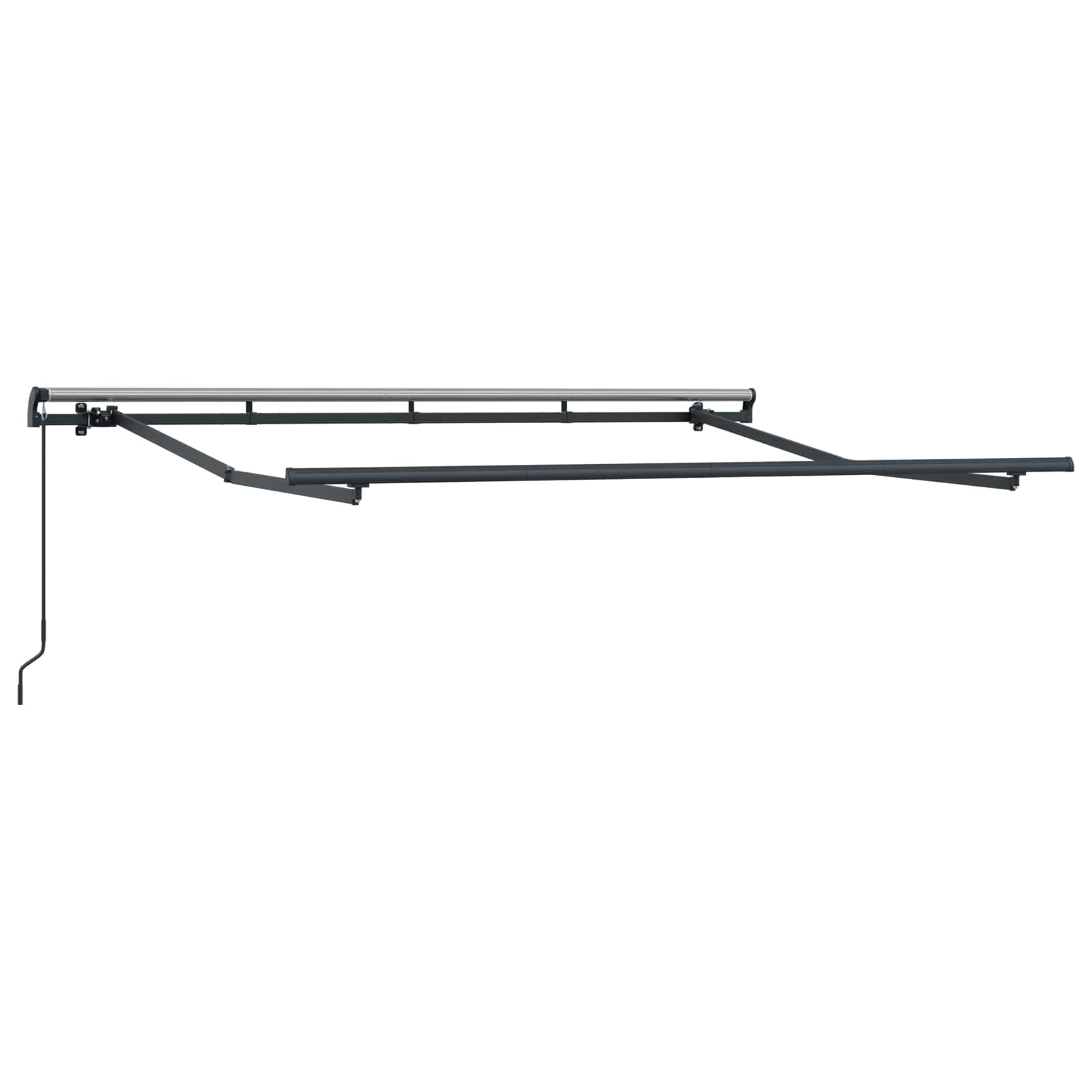 Skrovita tenda Crvena 250 x 200 cm tkanina