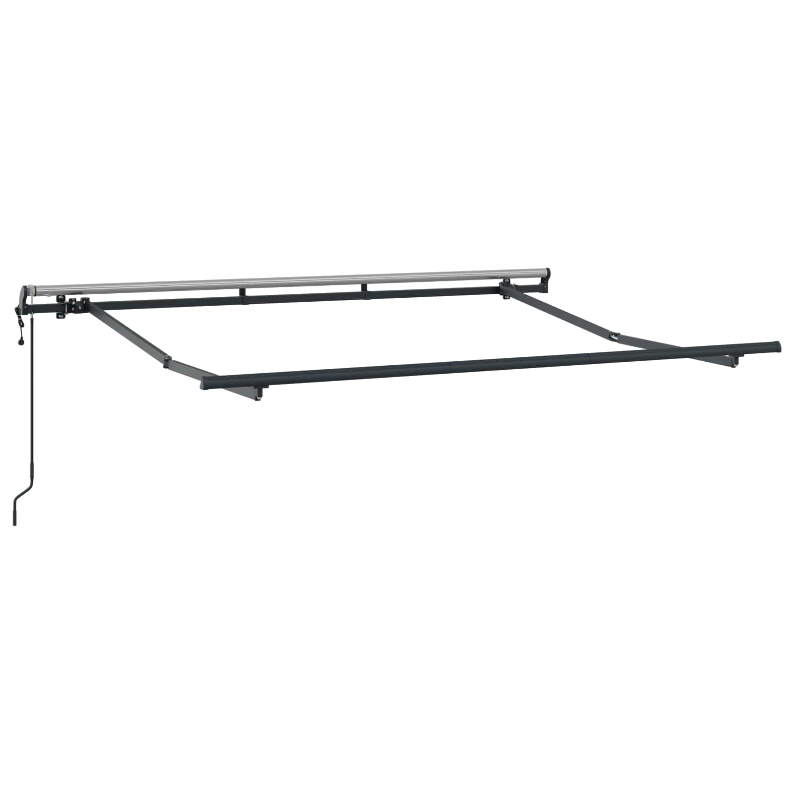 Skrovita tenda Crvena 250 x 200 cm tkanina
