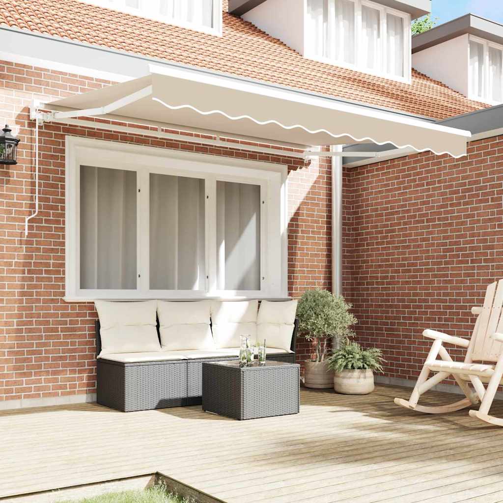 Okvir tende Bež 250 x 200 cm Poliester s PU premazom