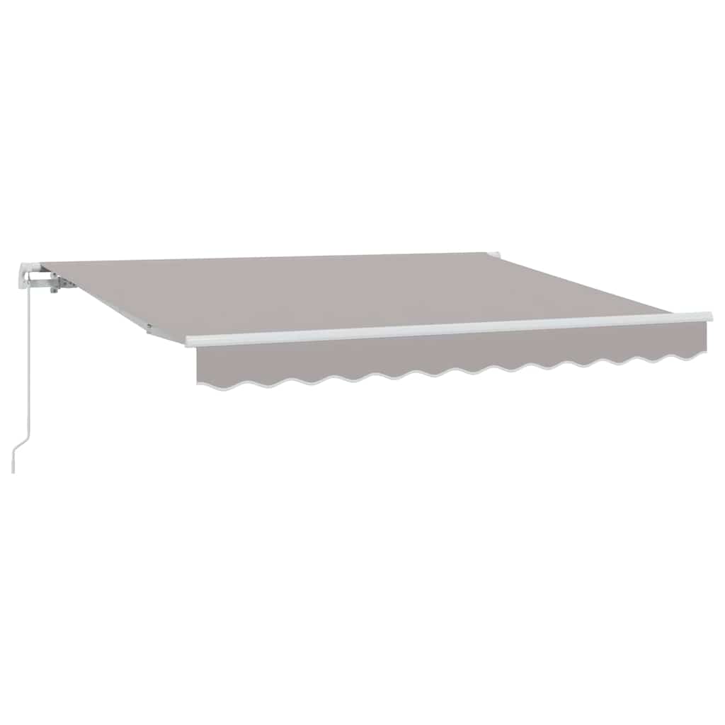 Skrovita tenda Svijetlo siva 250 x 200 cm tkanina