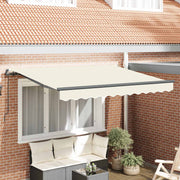 Skrovita tenda Krema 300 x 200 cm tkanina