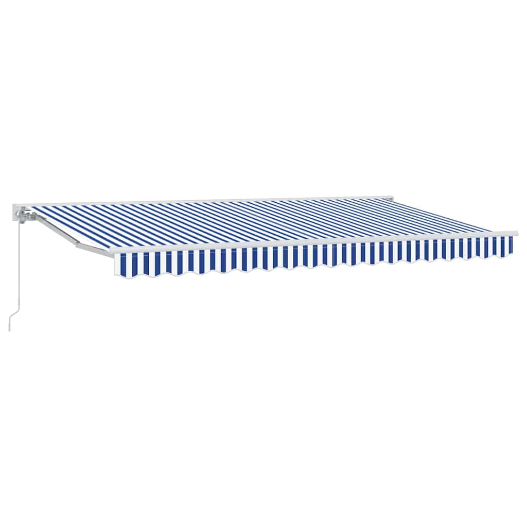 Okvir tende Plava i bijela 350 x 200 cm Poliester s PU premazom