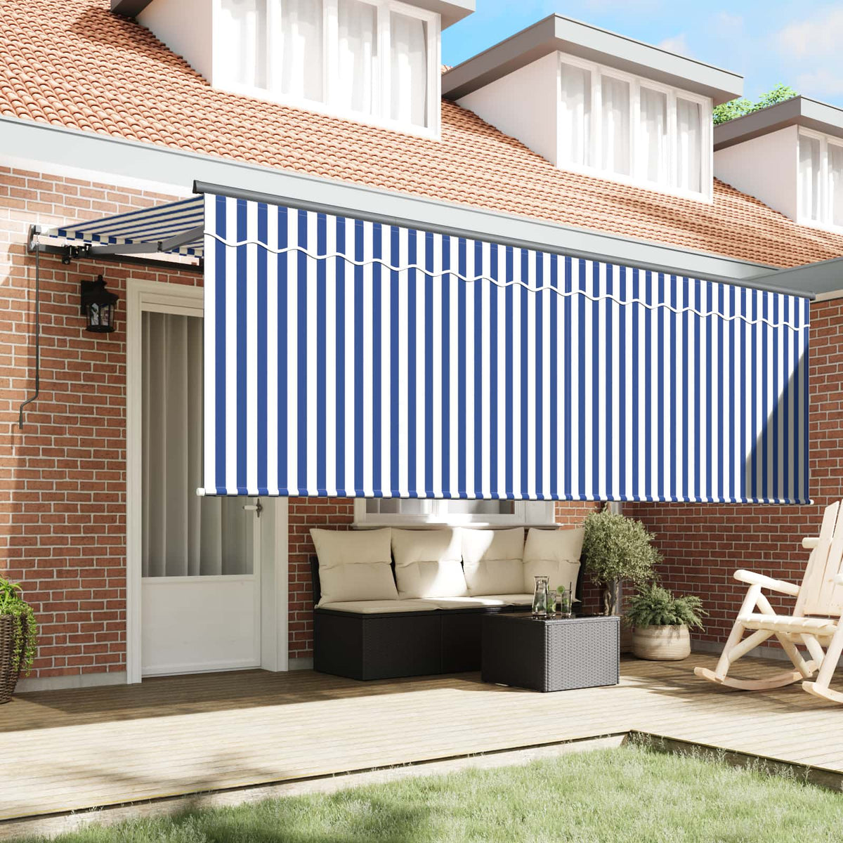 Povlačivi tende Plava 350 x 200 cm tkanina