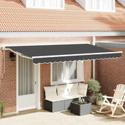 Okvir tende Antracit 350 x 200 cm Poliester s PU premazom
