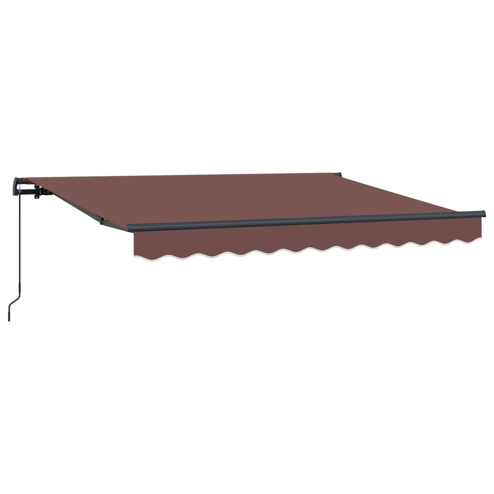 Skrovita tenda Smeđa 350 x 200 cm tkanina