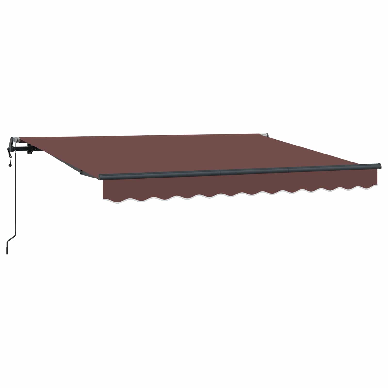 Skrovita tenda Smeđa 350 x 200 cm tkanina