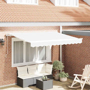 Skrovita tenda Bijelo 350 x 200 cm tkanina