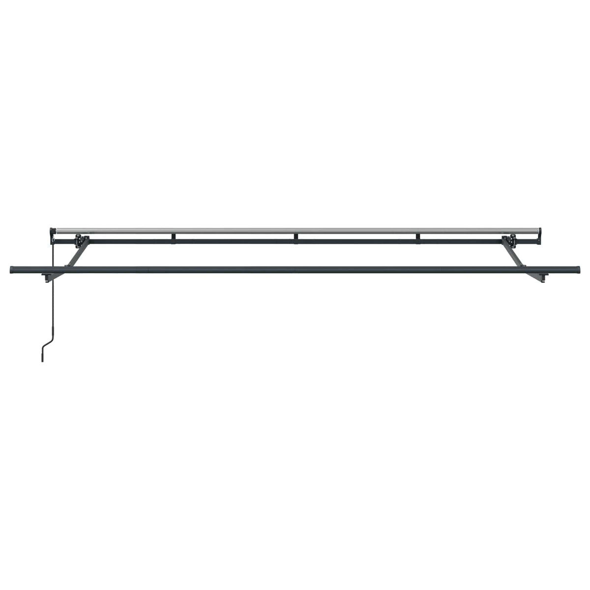 Skrovita tenda Plava 400 x 200 cm tkanina