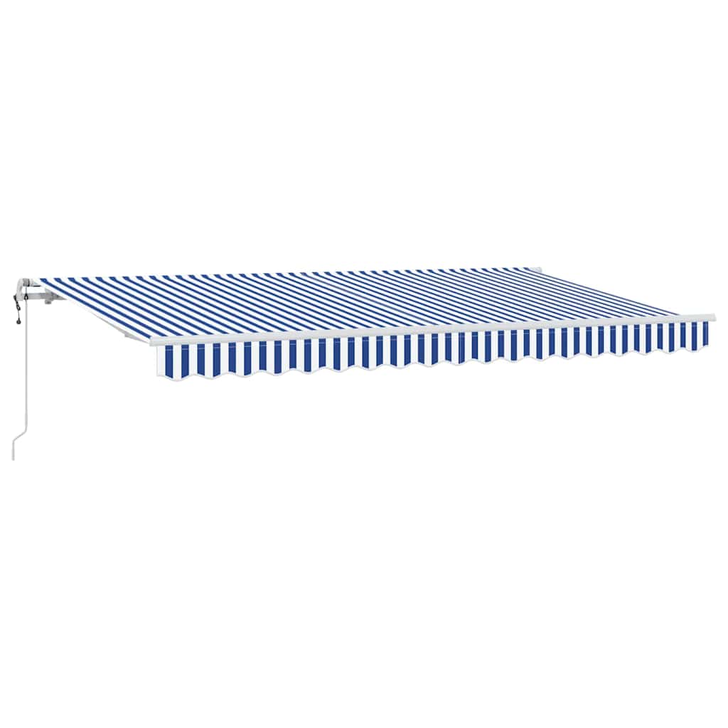 Skrovita tenda Plava 400 x 200 cm tkanina