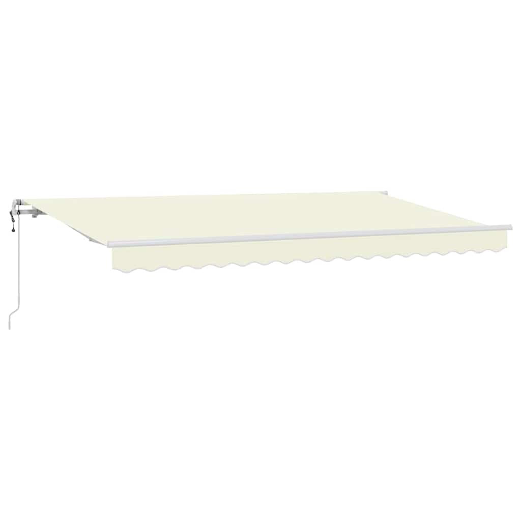 Skrovita tenda Krema 400 x 200 cm tkanina