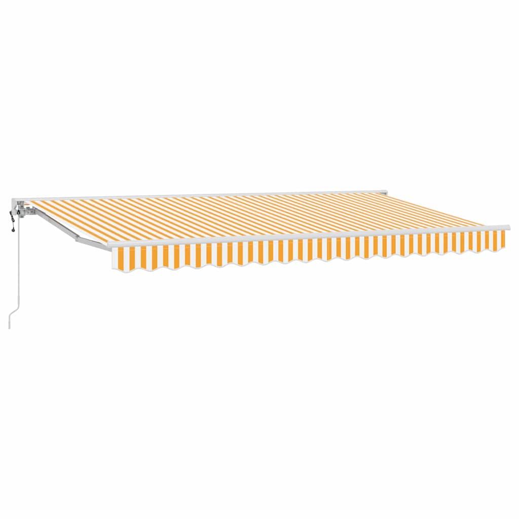 Okvir tende Žuta i bijela 400 x 200 cm Poliester s PU premazom