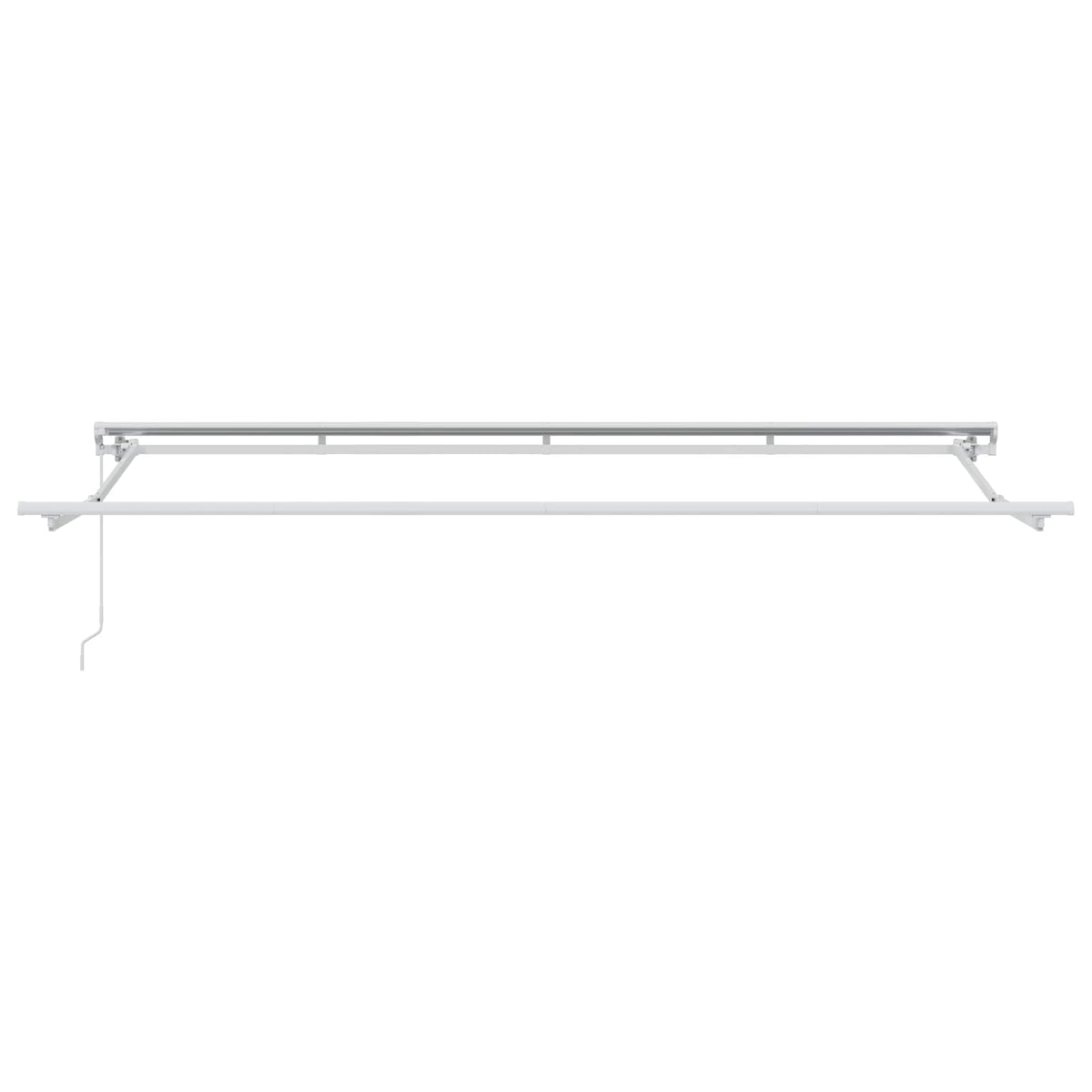 Skrovita tenda Antracit 400 x 200 cm Poliester i aluminij