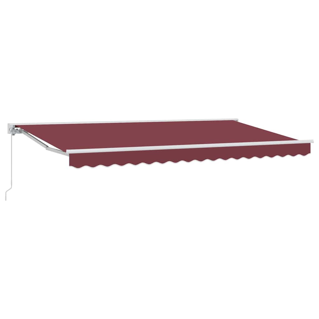 Okvir tende Tamno crvena 400 x 200 cm Poliester s PU premazom