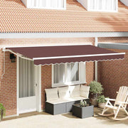 Okvir tende Smeđa 400 x 200 cm Poliester s PU premazom