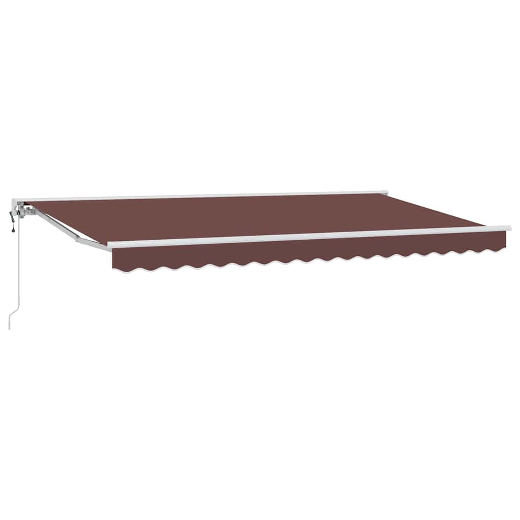 Okvir tende Smeđa 400 x 200 cm Poliester s PU premazom