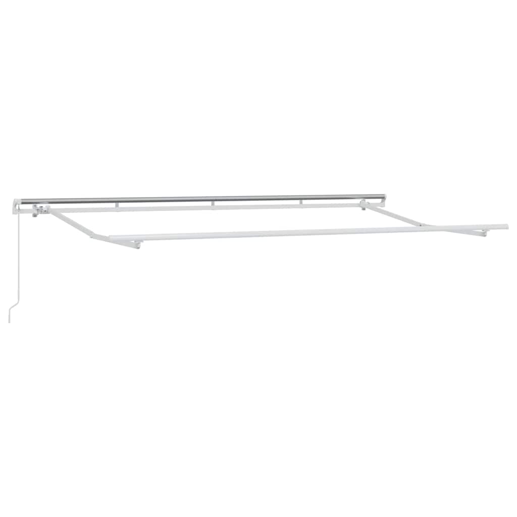 Skrovita tenda Smeđa 400 x 200 cm tkanina