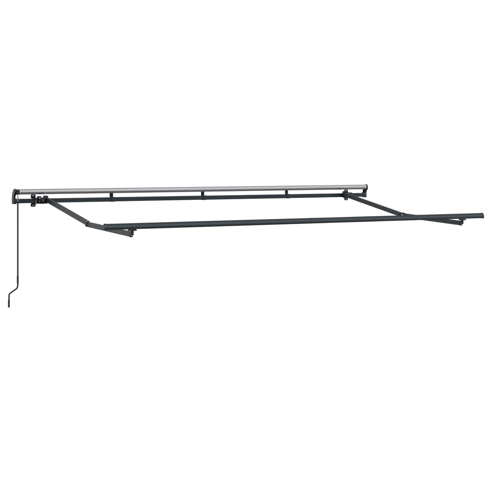 Skrovita tenda Smeđa 400 x 200 cm tkanina