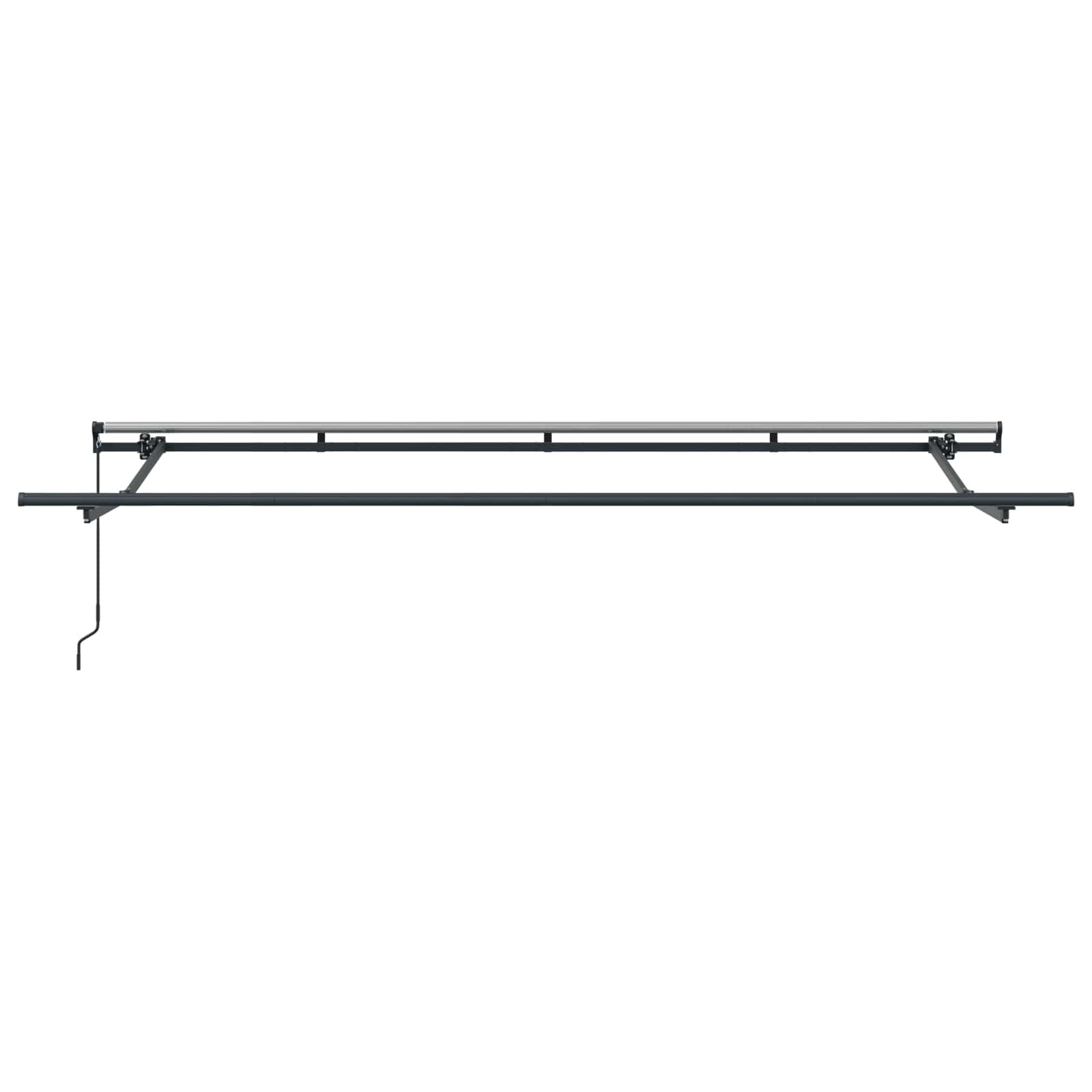 Skrovita tenda Smeđa 400 x 200 cm tkanina