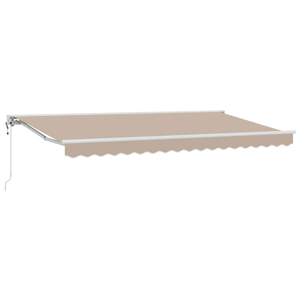 Okvir tende Bež 400 x 200 cm Poliester s PU premazom