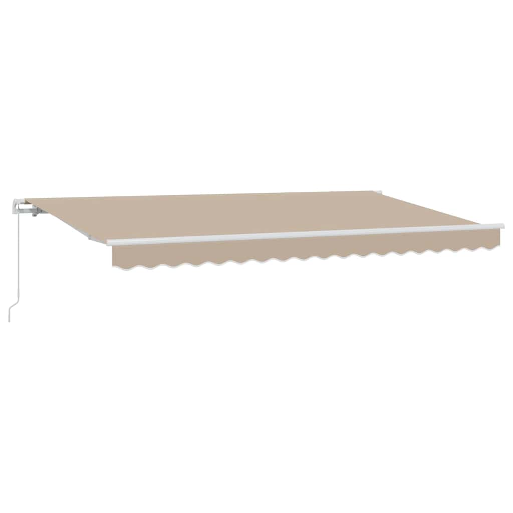 Skrovita tenda Bež 400 x 200 cm tkanina