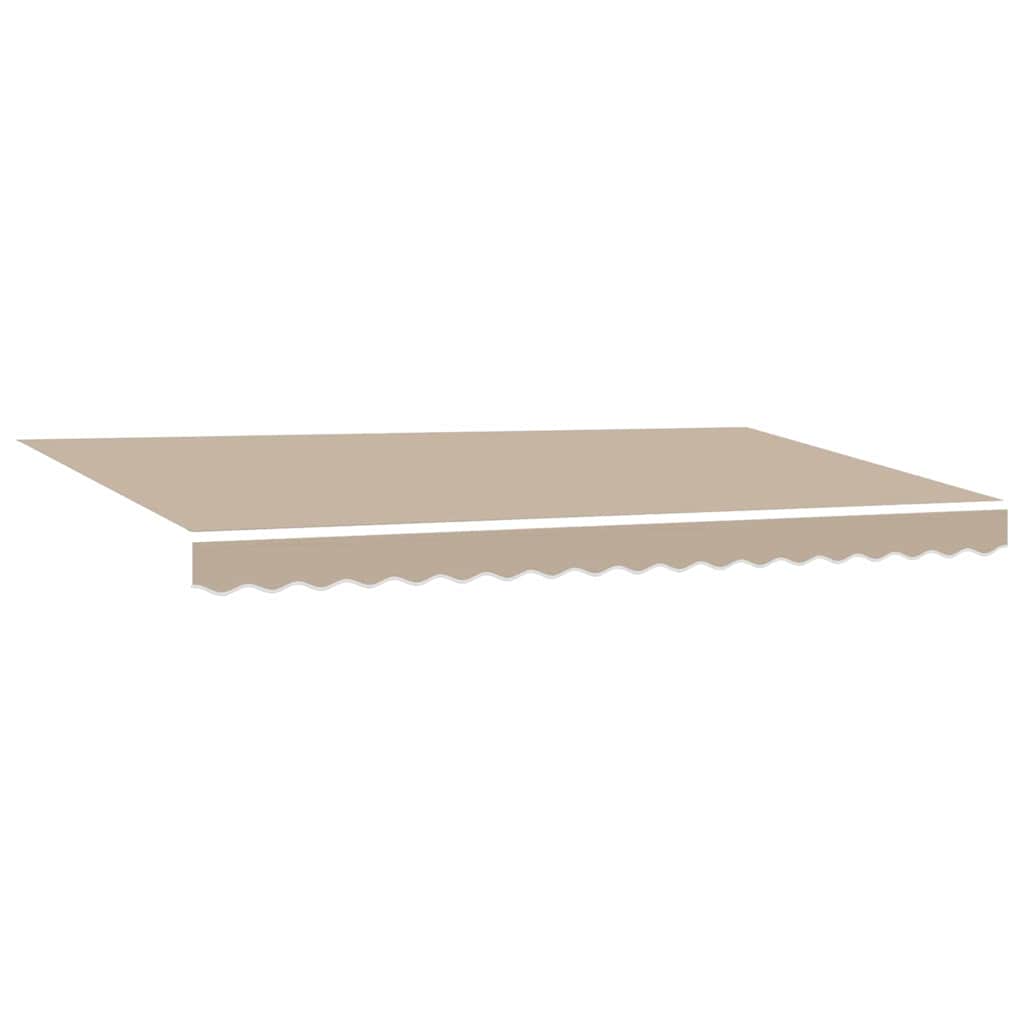 Skrovita tenda Bež 400 x 200 cm tkanina