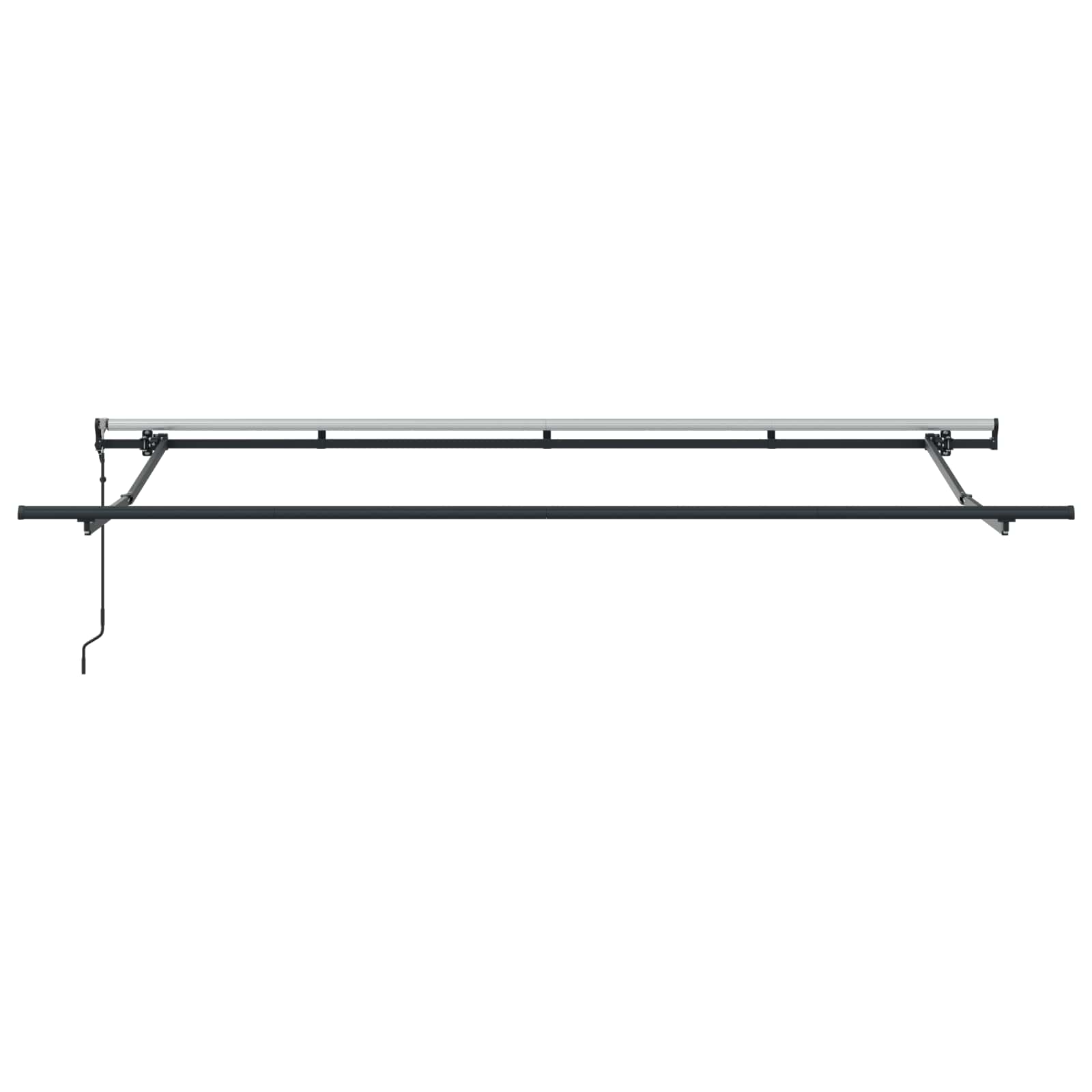 Skrovita tenda Zelena 400 x 200 cm tkanina