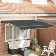 Okvir tende Antracit 300 x 250 cm Poliester s PU premazom