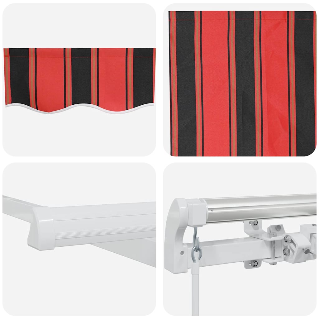 Skrovita tenda Narančasta i smeđa 300 x 250 cm