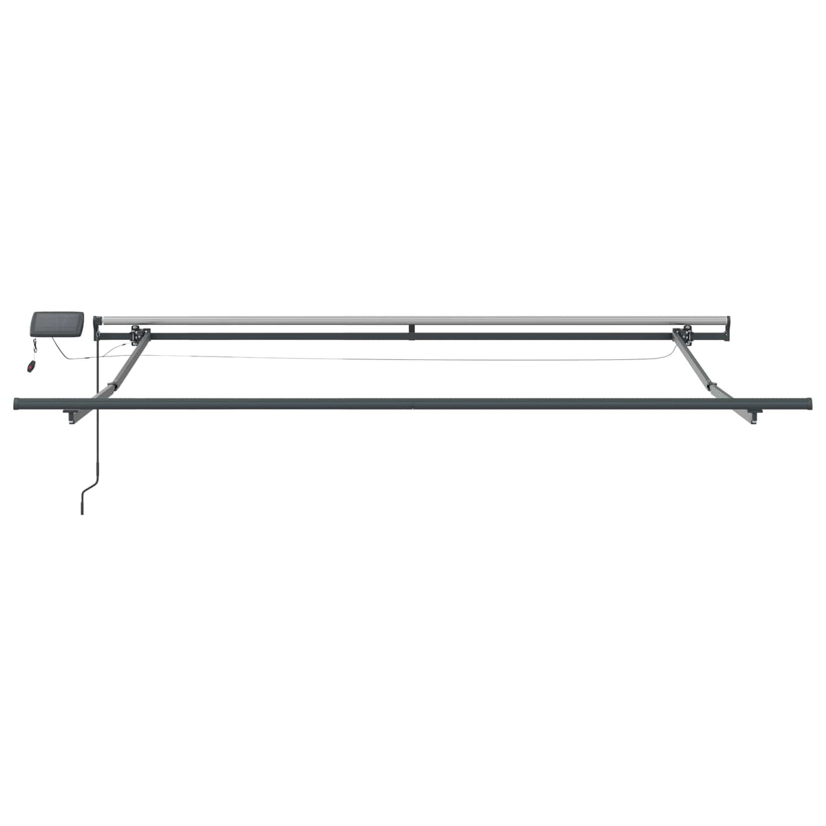 Skrovita tenda narančasta i smeđa 300 x 250 cm tkanina